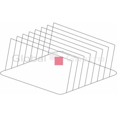 Držák plechů a podnosů nerez 300 x 465 x 210 mm (rozteč 48 mm) | KROMO 118644130